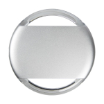 Ronde draadloze oplader met lichtgevende randen 5W kleur zilver derde weergave