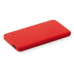 Rechthoekige draadloze powerbank met zuignappen in kleuren kleur rood