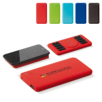 Rechthoekige draadloze powerbank met zuignappen in kleuren