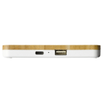 Elegante bamboe draadloze oplader in ladeformaat Bamboo Tray kleur hout vijfde weergave
