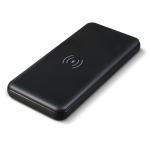 Metalen powerbank met draadloos opladen 8.000mAh kleur zwart