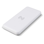 Metalen powerbank met draadloos opladen 8.000mAh kleur wit