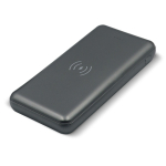 Metalen powerbank met draadloos opladen 8.000mAh kleur titanium