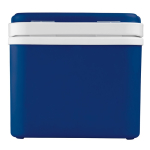 Harde plastic koeler in verschillende kleuren met draaghandvat 10L kleur blauw achtste weergave