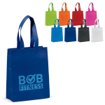 Kleine matte gelamineerde non-woven tas met handvatten 105 g/m2