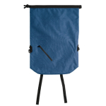 Waterbestendige roll-top rugzak met voorvak 22L kleur blauw tweede weergave