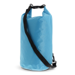 Waterdichte PVC schoudertas inhoud 10 liter Bayside XL kleur lichtblauw