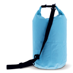 Waterdichte canvas tas in verschillende kleuren met capaciteit van 15L kleur lichtblauw vierde weergave