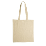 Katoenen tas met OEKO-TEX certificering 140 g/m2 kleur beige tweede weergave