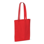 Kleurrijke katoenen tas met OEKO-TEX certificering 140 g/m2 kleur rood