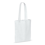 Kleurrijke katoenen tas met OEKO-TEX certificering 140 g/m2 kleur wit