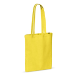 Kleurrijke katoenen tas met OEKO-TEX certificering 140 g/m2 kleur geel