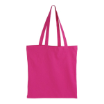 Kleurrijke katoenen tas met OEKO-TEX certificering 140 g/m2 kleur roze