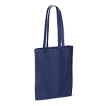 Kleurrijke katoenen tas met OEKO-TEX certificering 140 g/m2 kleur donkerblauw