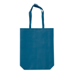 Ecologische tas van RPET met bijpassende lange handvatten 100 g/m2 kleur donkerblauw derde weergave