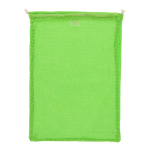 Herbruikbare katoenen tas voor fruit en groenten 30x40 cm kleur limoen groen tweede weergave