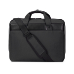 RPET laptoptas met schouderriem 15.6'' kleur zwart tweede weergave