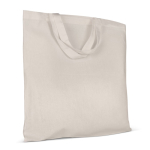 OEKO-TEX katoenen tas met korte handvatten 140 g/m2 kleur beige