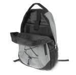 RPET laptoptas met binnenvakken kleur grijs vijfde weergave