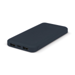Compacte powerbank van gerecycled plastic 10.000mAh kleur donkerblauw