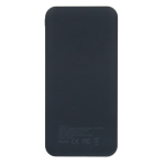 Compacte powerbank van gerecycled plastic 10.000mAh kleur donkerblauw derde weergave