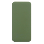 Compacte powerbank van gerecycled plastic 10.000mAh kleur olijfgroen derde weergave
