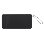 Powerbank van gerecycled plastic met snelladen 10.000mAh kleur zwart vierde weergave