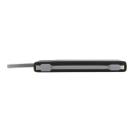 Powerbank van gerecycled plastic met snelladen 10.000mAh kleur zwart vijfde weergave
