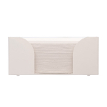 Kubus met 320 witte notitiebladen in een plastic kubus 10x10x5 cm kleur wit tweede weergave