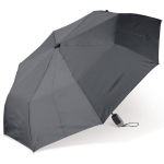 Opvouwbare ergonomische paraplu in kleuren met zwart frame 22'' kleur zwart tweede weergave
