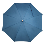 RPET paraplu met houten handvat en uniek ontwerp 23'' kleur donkerblauw derde weergave