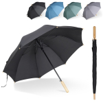 RPET stormbestendige paraplu met houten uiteinden 25''