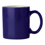 Keramische mok in verschillende kleuren met capaciteit van 300ml kleur donkerblauw vierde weergave