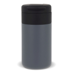 Dubbelwandige thermosfles met opklapbare dop 250ml kleur donkergrijs