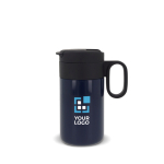 RVS fles met dop die als beker fungeert 250ml met afdrukgebied