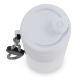 BPA-vrije sportfles met kleuraccent en riem 500ml kleur wit vijfde weergave