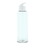 RPET fles in transparante kleuren met geometrisch handvat 600ml kleur wit derde weergave