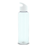 RPET fles in transparante kleuren met geometrisch handvat 600ml kleur wit vierde weergave