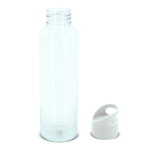 RPET fles in transparante kleuren met geometrisch handvat 600ml kleur wit zesde weergave