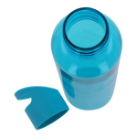 RPET fles in transparante kleuren met geometrisch handvat 600ml kleur turkoois zevende weergave