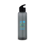 RPET fles in transparante kleuren met geometrisch handvat 600ml met afdrukgebied