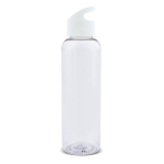 Transparante RPET fles met gekleurd geometrisch handvat 600ml kleur doorzichtig wit