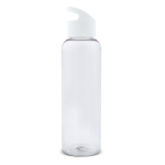 Transparante RPET fles met gekleurd geometrisch handvat 600ml kleur doorzichtig wit derde weergave