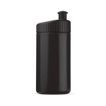 BPA-vrije 100% lekvrije sportbidon van plastic 500ml kleur zwart