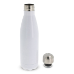 RVS thermofles met dubbele wand in full colour 500 ml kleur wit derde weergave
