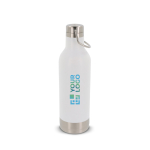 Lekvrije RVS fles met draaggreep 400ml met afdrukgebied