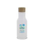 Dubbelwandige RVS fles met theezeef 340ml met afdrukgebied