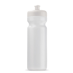 Sportbidon van organisch plastic, gemaakt in de EU 750ml kleur doorzichtig wit