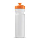 Sportbidon van organisch plastic, gemaakt in de EU 750ml kleur doorzichtig oranje