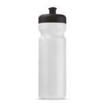 Sportbidon van organisch plastic, gemaakt in de EU 750ml kleur doorzichtig zwart